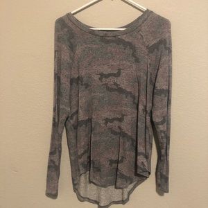 AE Gray/Purple Camo Sweater